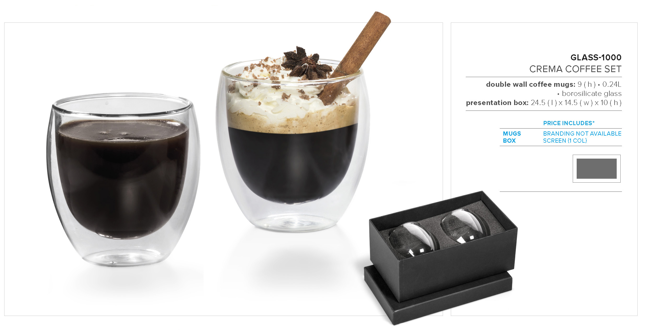 GLASS-1000 - Crema Coffee Set - Catalogue Image